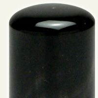 黒水牛芯持ち手彫り印鑑（18mm）会社銀行印